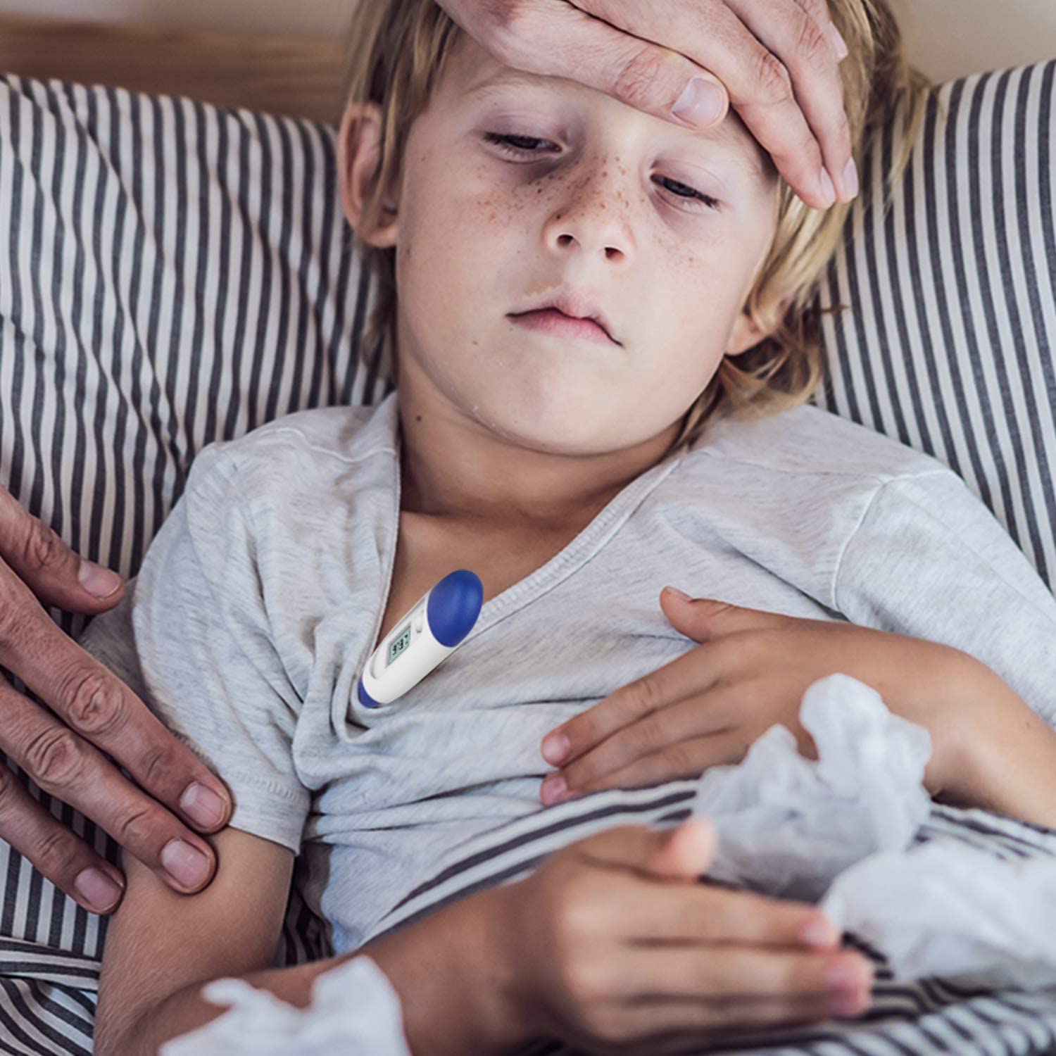 Thermometer for Adults, Digital Oral Thermometer for Fever with 10